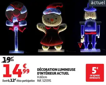Auchan ACTUEL Décoration lumineuse d'intérieur offre