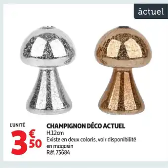 Auchan ACTUEL Champignon déco offre
