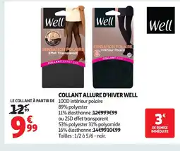 Auchan WELL Collant allure d'hiver offre