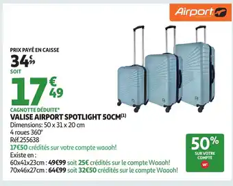 Auchan Valise airport spotlight offre