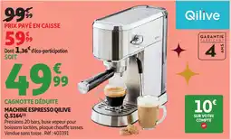 Auchan QILIVE Machine espresso q.5164 offre