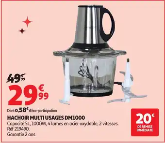 Auchan Hachoir multi usages dm1000 offre
