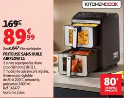 Auchan KITCHENCOOK Friteuse sans huile airflow 11 offre