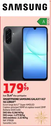 Auchan SAMSUNG Smartphone galaxy a17 4g 128go offre