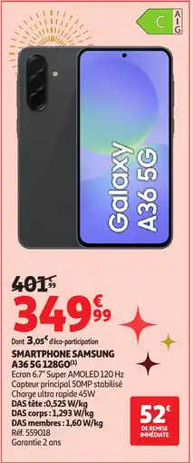 Auchan SAMSUNG Smartphone a36 5g 128go offre