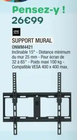 Extra Support mural onwm4421 offre