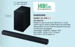 Extra SAMSUNG Barre de son 2.1 hw-b460f/xe offre