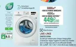 Extra ELECTROLUX Lave-linge ew6f15120wa offre