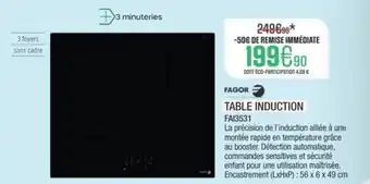 Extra FAGOR Table induction fai3531 offre