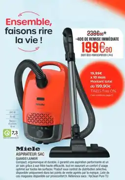 Extra MIELE Aspirateur sac offre