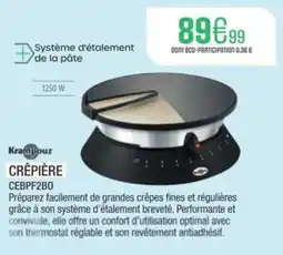Extra KRAMPOUZ Crêpière offre