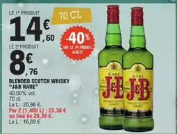 E.Leclerc BLENDED SCOTCH WHISKY J&B RARE offre