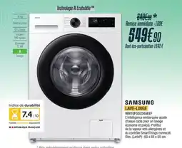 Proxi Confort SAMSUNG Lave-linge ww10fg5u34aeef offre