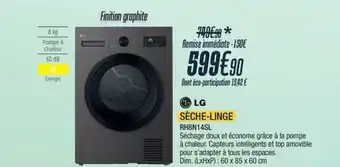Proxi Confort LG Sèche-linge rh8n14sl offre