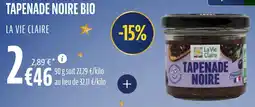 La Vie Claire Tapenade noire bio offre