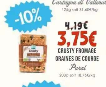 Naturalia PURAL Crusty fromage graines de courge offre