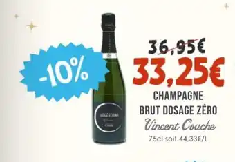 Naturalia VINCENT COUCHE Champagne brut dosage zéro offre