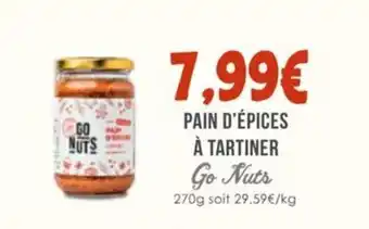 Naturalia GO NUTS Pain d'épices à tartiner offre
