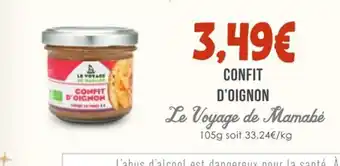 Naturalia LE VOYAGE DE MAMABÉ Confit d'oignon offre