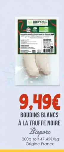 Naturalia BIOPORC Boudins blancs à la truffe noire offre