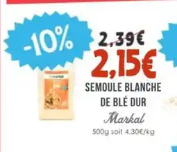 Naturalia MARKAL Semoule blanche de blé dur offre