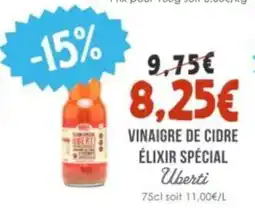 Naturalia UBERTI Vinaigre de cidre élixir spécial offre