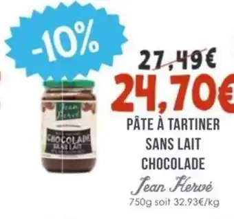 Naturalia HERVÉ Pâte à tartiner la chocolade offre