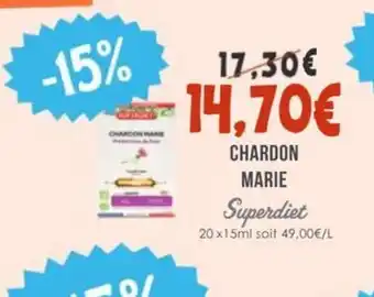 Naturalia SUPERDIET Chardon marie offre
