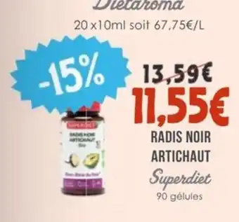 Naturalia SUPERDIET Radis noir artichaut offre