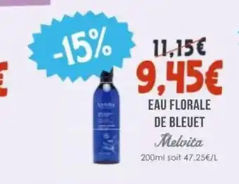 Naturalia MELVITA Eau florale de bleuet offre