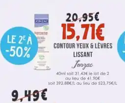 Naturalia JONZAC Contour yeux & lèvres lissant offre
