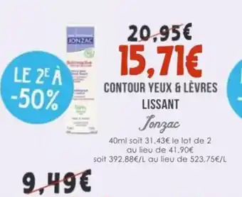 Naturalia JONZAC Contour yeux & lèvres lissant offre