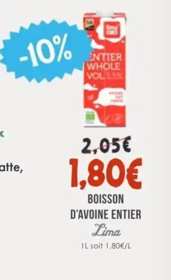 Naturalia LIMA Boisson d'avoine entier offre