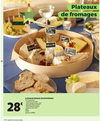 Auchan Plateau de fromage incontournable offre