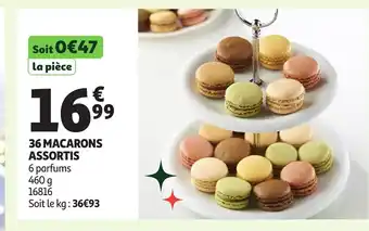 Auchan 36 macarons assortis offre