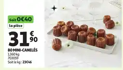 Auchan 80 mini-canelés offre