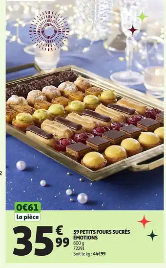 Auchan 59 petits fours sucrés offre