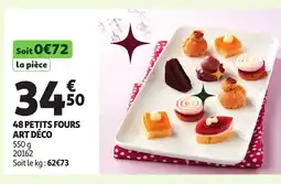 Auchan 48 petits fours art déco offre