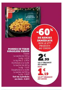 Super U FINDUS Pommes de terre surgelees offre