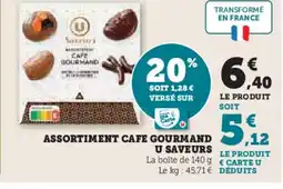 Super U Assortiment cafe gourmand u saveurs offre