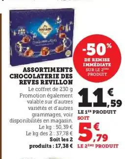 Super U REVILLON Assortiments chocolaterie des reves offre