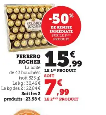 Super U FERRERO ROCHER offre