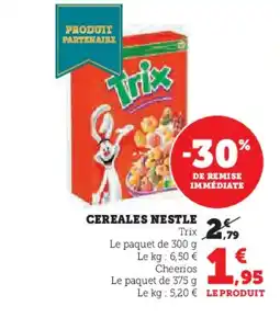 Super U TRIX Cereales nestle offre