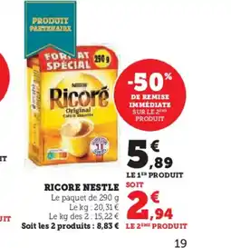 Super U RICORE Nestle offre