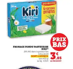 Super U KIRI Fromage fondu pasteurise offre