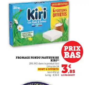 Super U KIRI Fromage fondu pasteurise offre