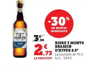 Super U Biere 3 monts brassin d'hiver 8.5° offre