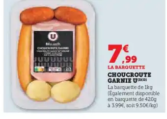 Super U Choucroute garnie u offre