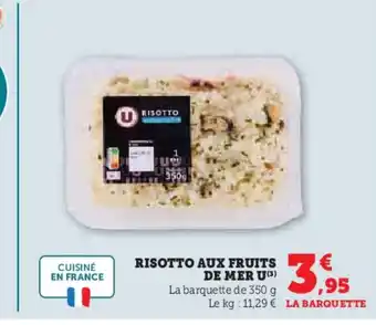 Super U Risotto aux fruits de mer u offre