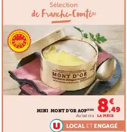 Super U Mini mont d'or aop offre